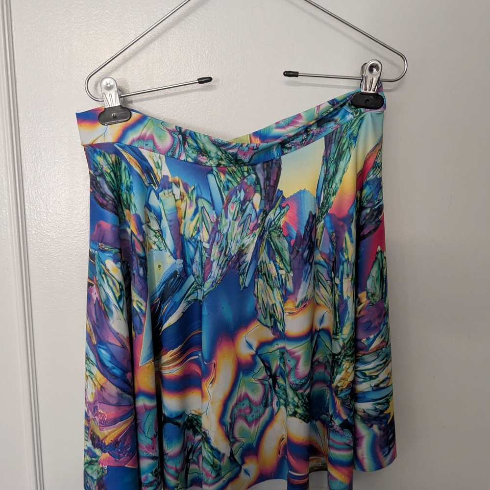 Blackmilk Psychedelic Skater Skirt XL